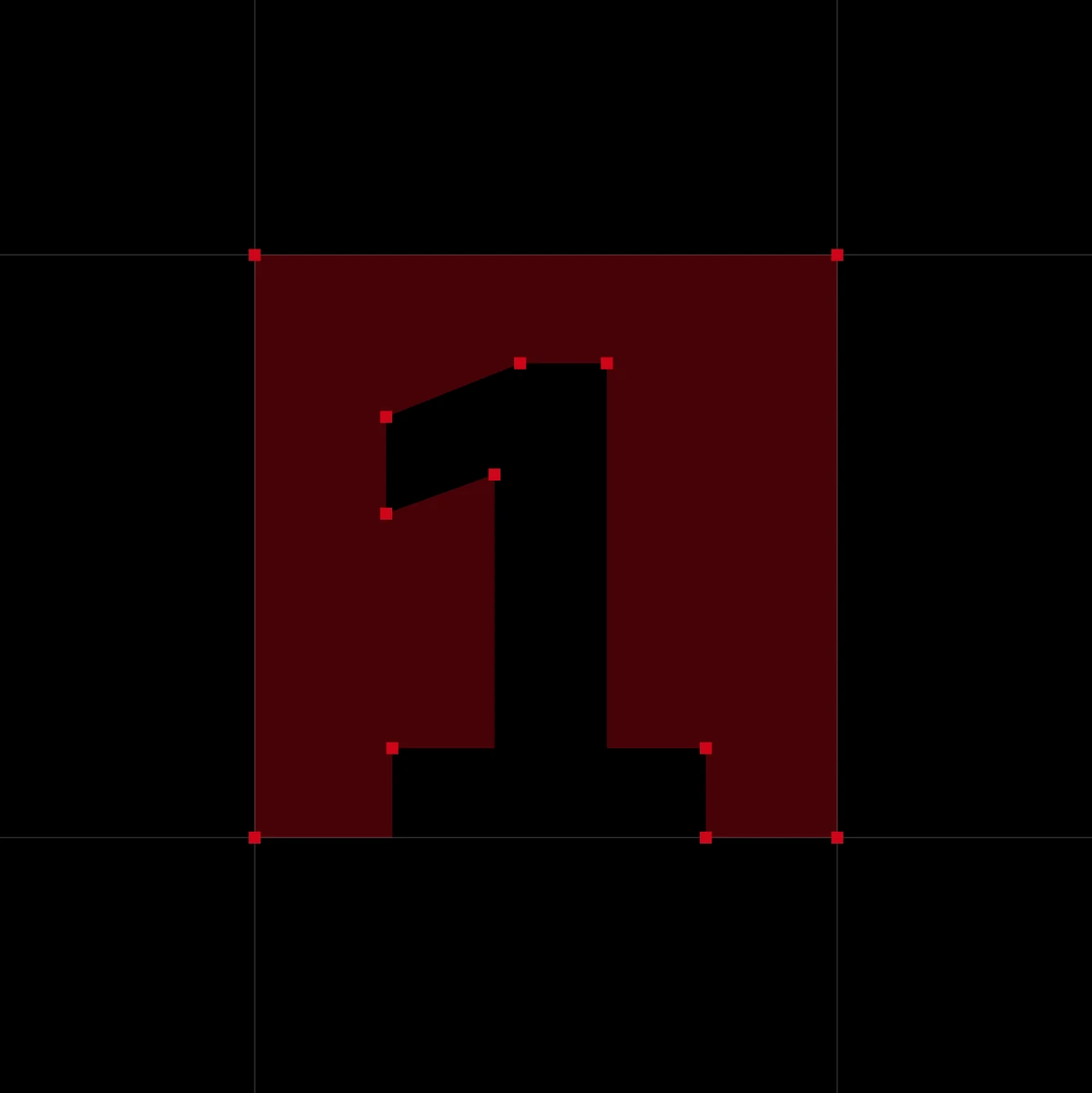 Graphic design of the number 1, the key element of the Prešov Halfmarathon visual identity